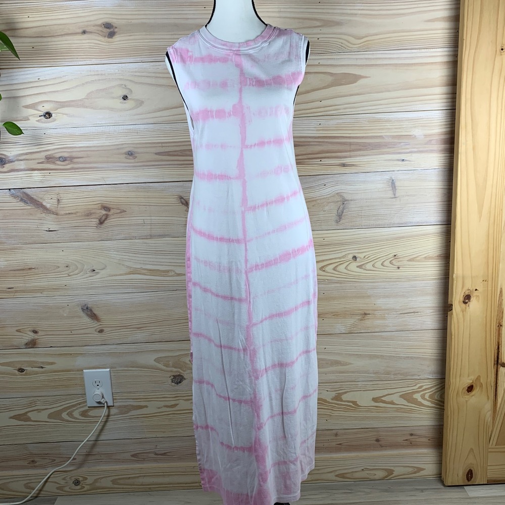 Ragdoll Maxi‎ Dress Womens Medium Pink Tie Dye Sleeveless Beach